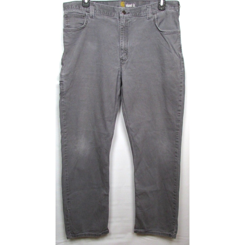 Carhartt Gray Relaxed‎ Fit Work Pants Size 40-32 Gray